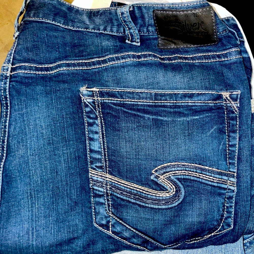 Men’s Silver Jeans - Eddie, Big&Tall 52x30, gently used; great condition.